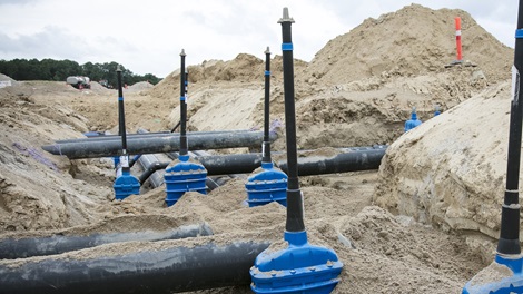 OUH gate valves with extension spindles