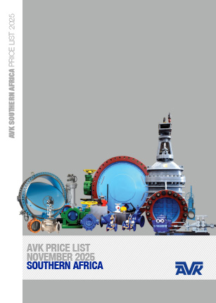 AVK Southern Africa price list product range offering 2025